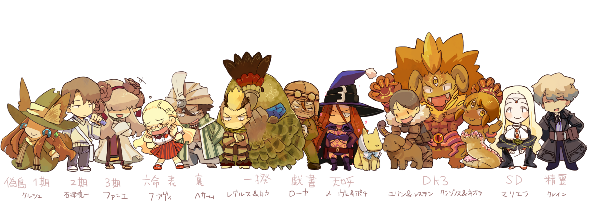 定期ゲーキャラクターまとめ